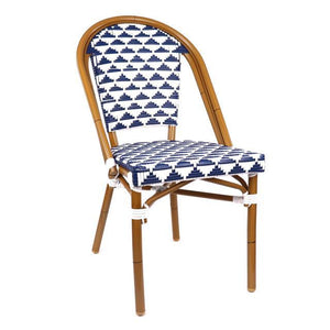 Versailles Aluminum Bamboo Stackable Side Chair