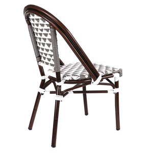 Versailles Aluminum Bamboo Stackable Side Chair