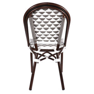 Versailles Aluminum Bamboo Stackable Side Chair