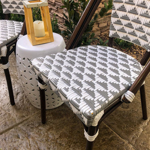 Versailles Aluminum Bamboo Stackable Side Chair