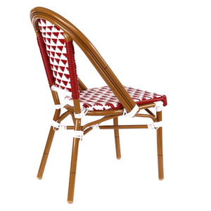 Versailles Aluminum Bamboo Stackable Side Chair