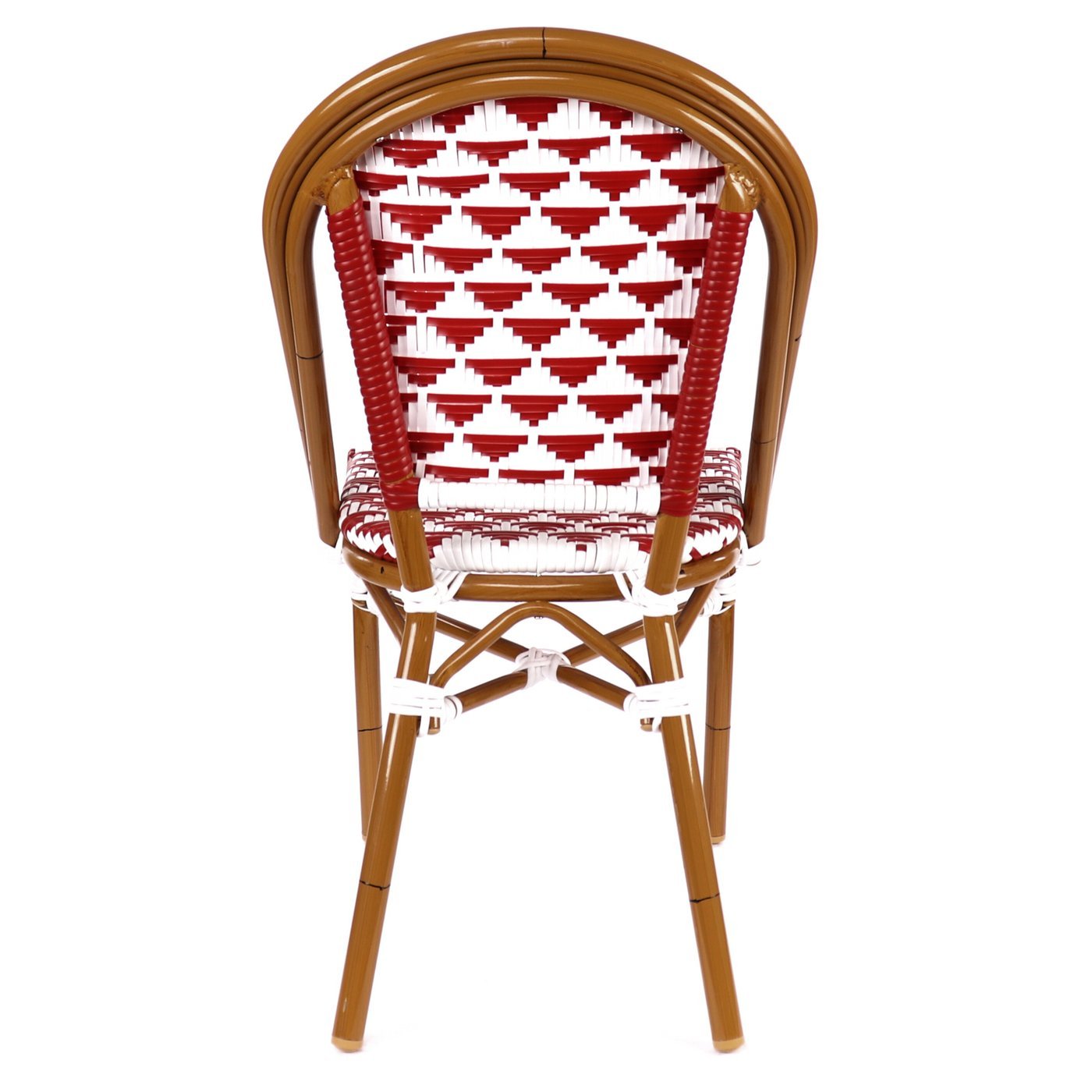 Versailles Aluminum Bamboo Stackable Side Chair