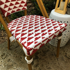 Versailles Aluminum Bamboo Stackable Side Chair