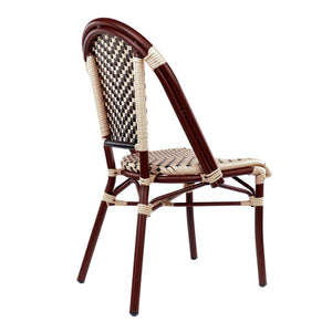 Les Lilas Aluminum Bamboo Stackable Side Chair
