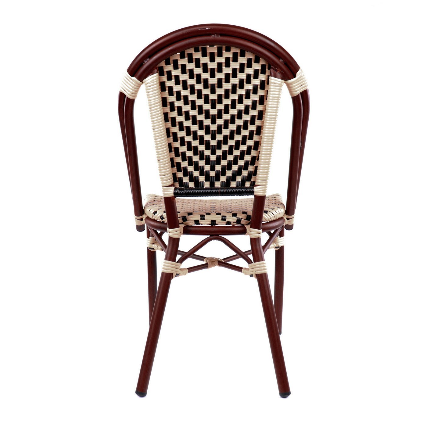 Les Lilas Aluminum Bamboo Stackable Side Chair
