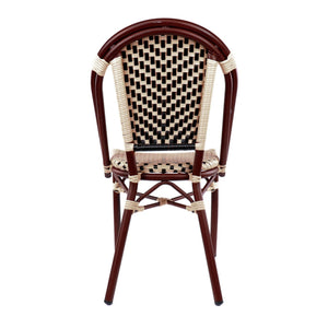 Les Lilas Aluminum Bamboo Stackable Side Chair