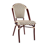 Les Lilas Aluminum Bamboo Stackable Side Chair