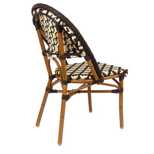 Les Ulis Aluminum Bamboo Stackable Side Chair