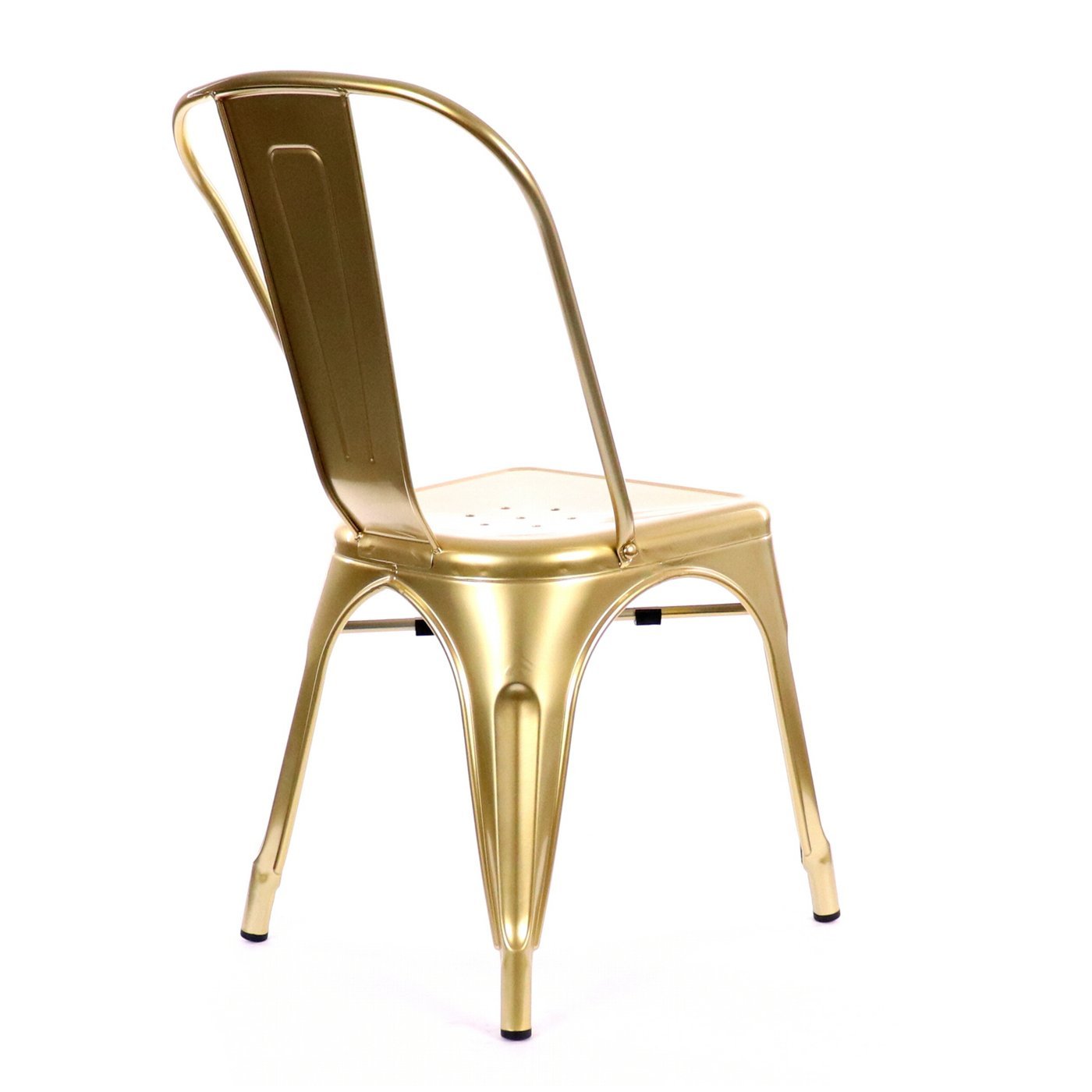 Tolix Style Steel Stackable Side Chair (Set of 2)