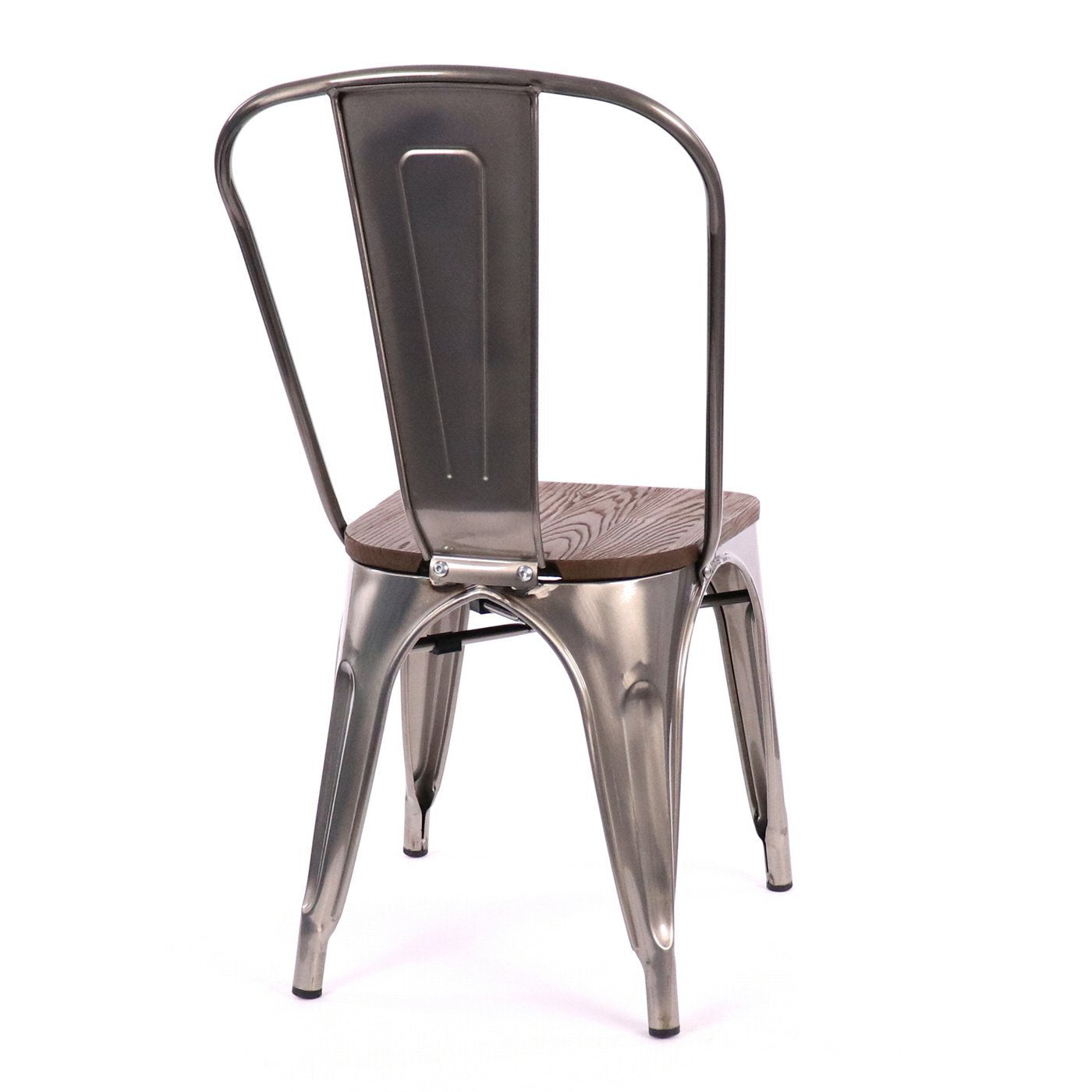 Tolix Style Steel Stackable Side Chair (Set of 2)