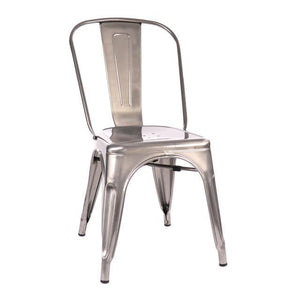 Tolix Style Steel Stackable Side Chair (Set of 2)