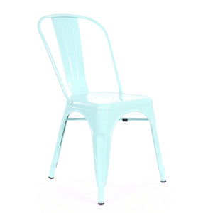 Tolix Style Steel Stackable Side Chair (Set of 2)