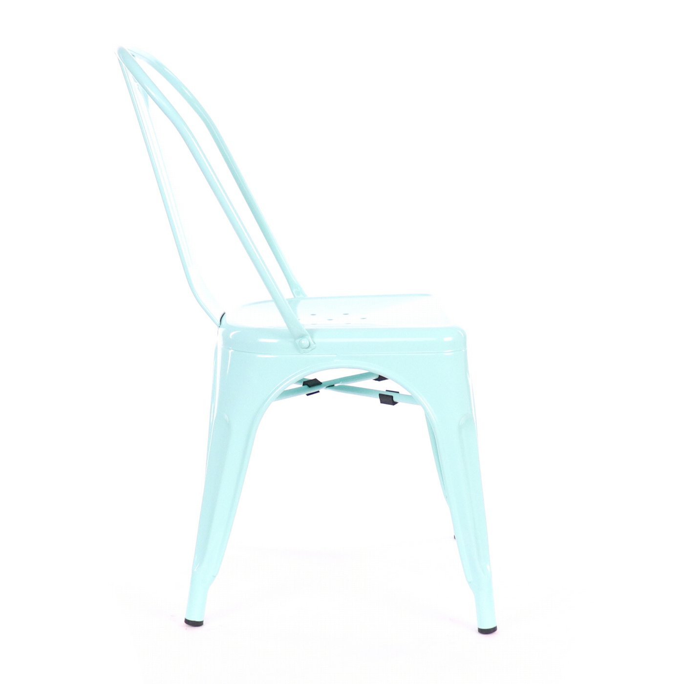 Tolix Style Steel Stackable Side Chair (Set of 2)