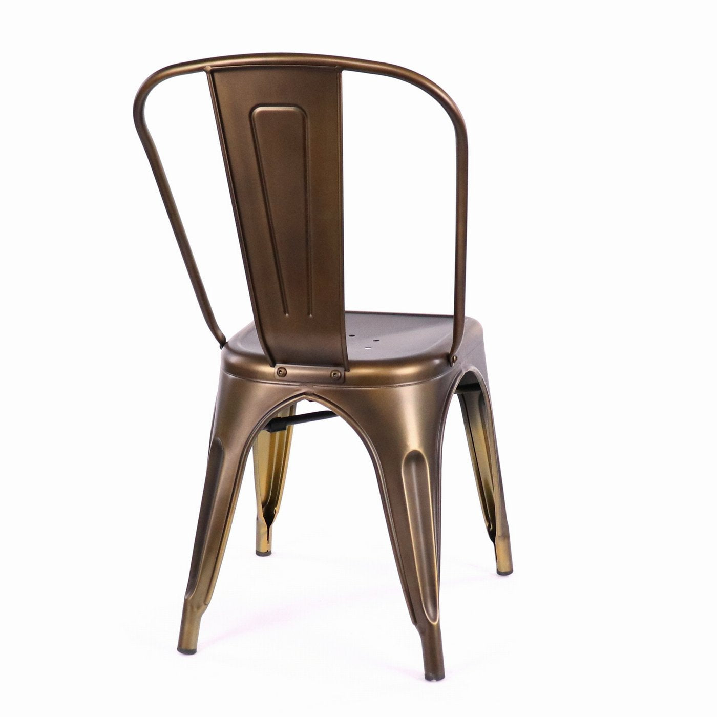 Tolix Style Steel Stackable Side Chair (Set of 2)