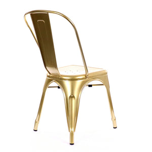 Tolix Style Steel Stackable Side Chair (Set of 4)