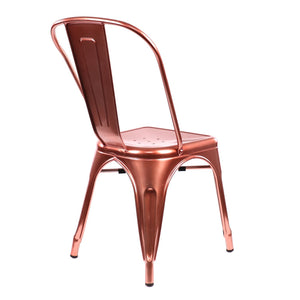 Tolix Style Steel Stackable Side Chair (Set of 4)