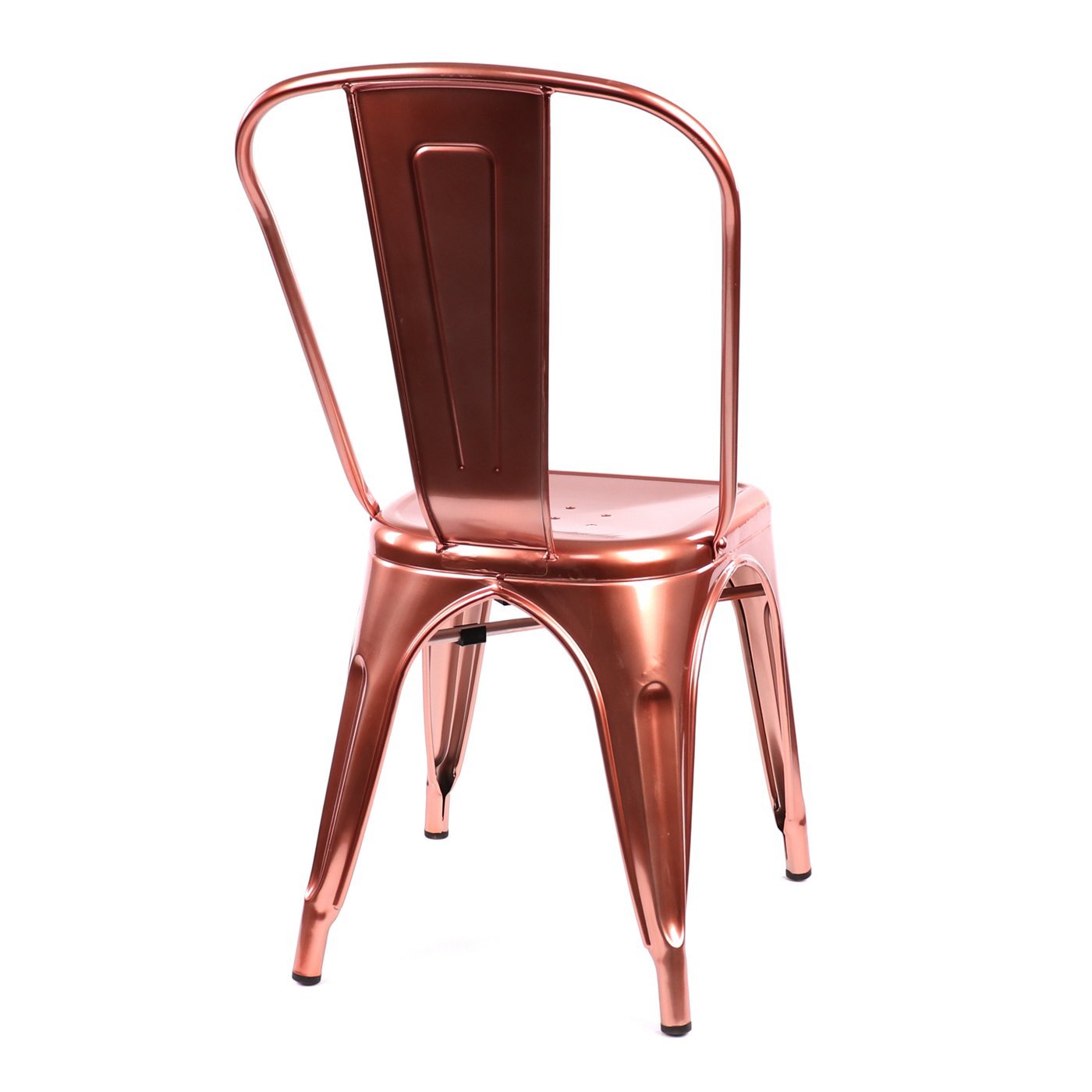 Tolix Style Steel Stackable Side Chair (Set of 4)
