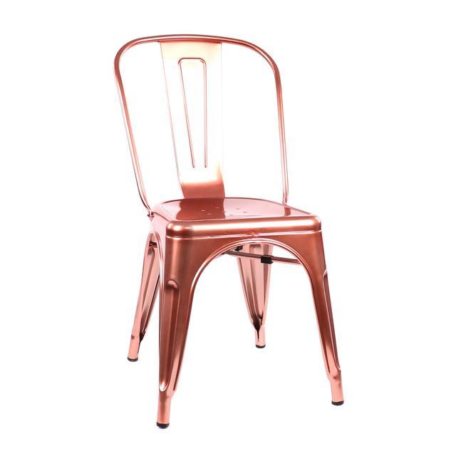 Tolix Style Steel Stackable Side Chair (Set of 4)