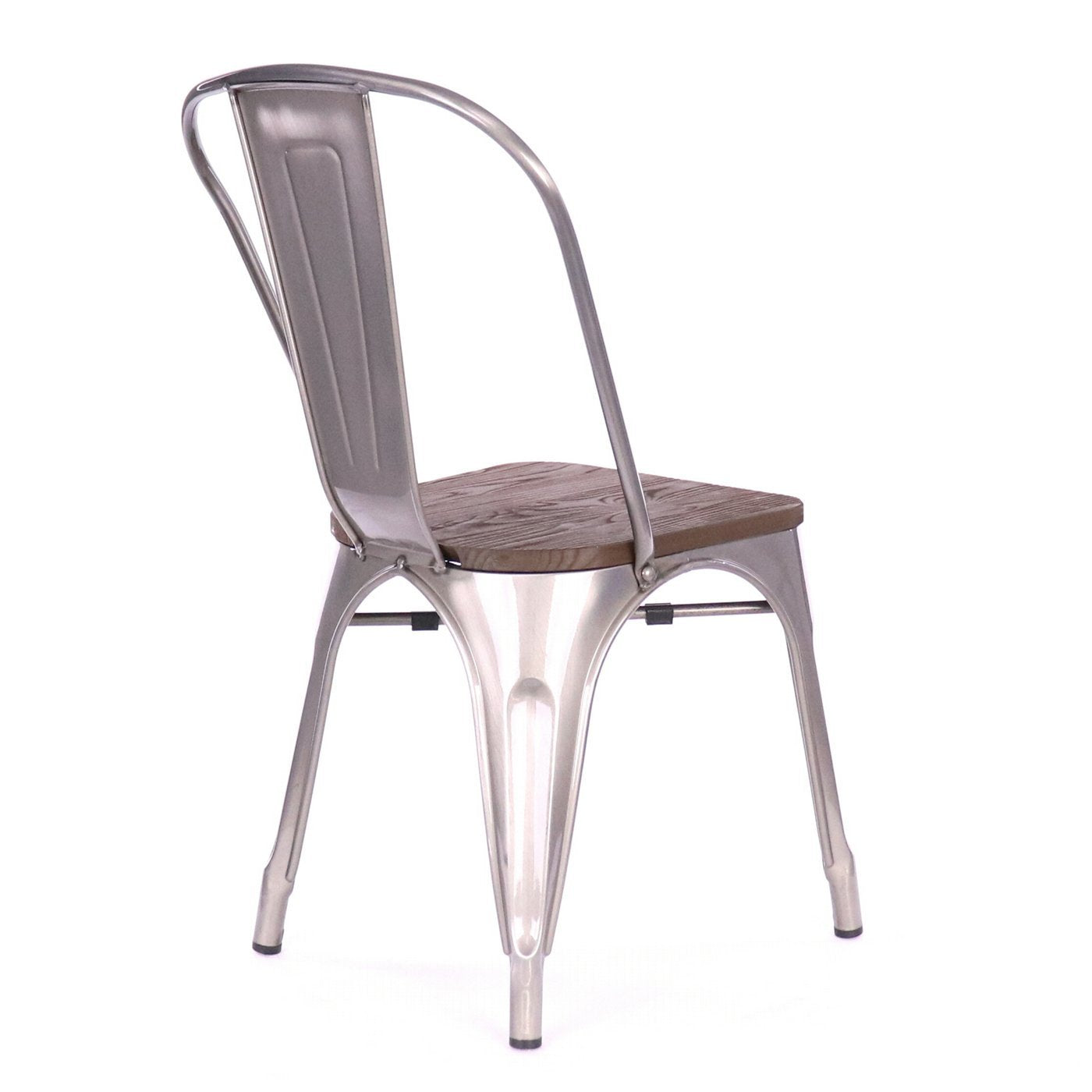 Tolix Style Steel Stackable Side Chair (Set of 4)