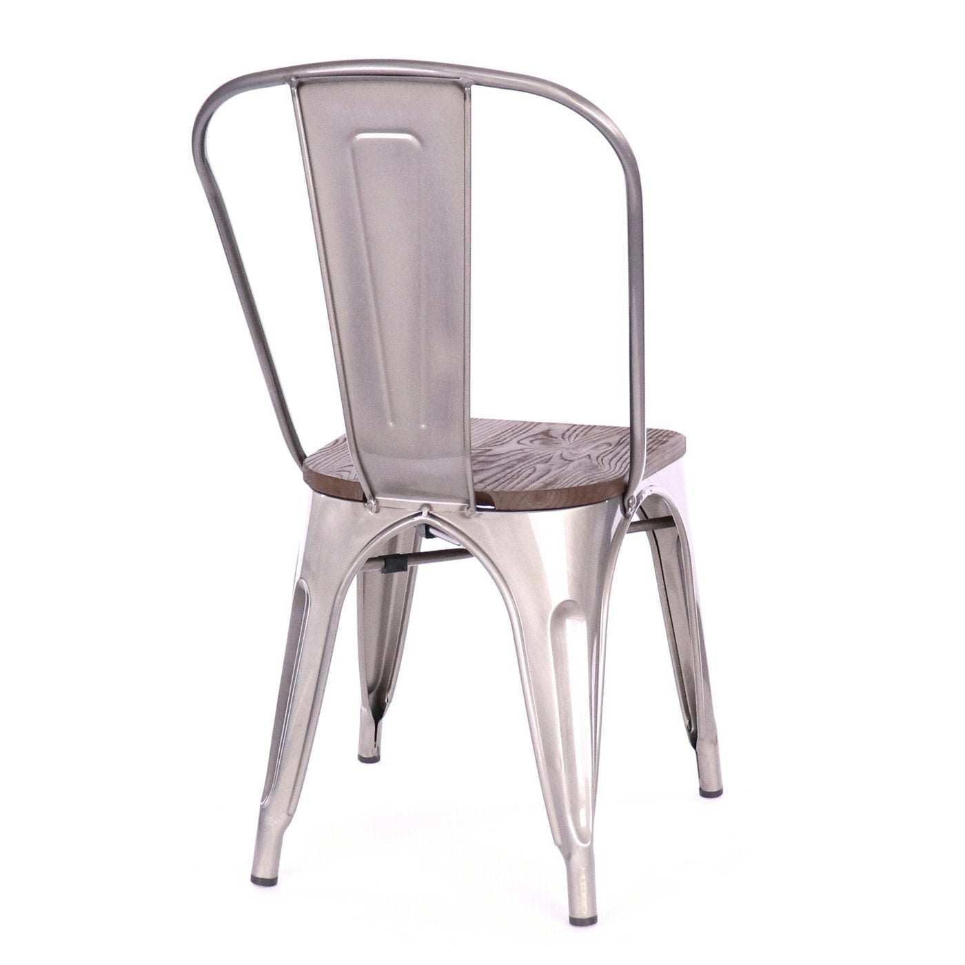 Tolix Style Steel Stackable Side Chair (Set of 4)