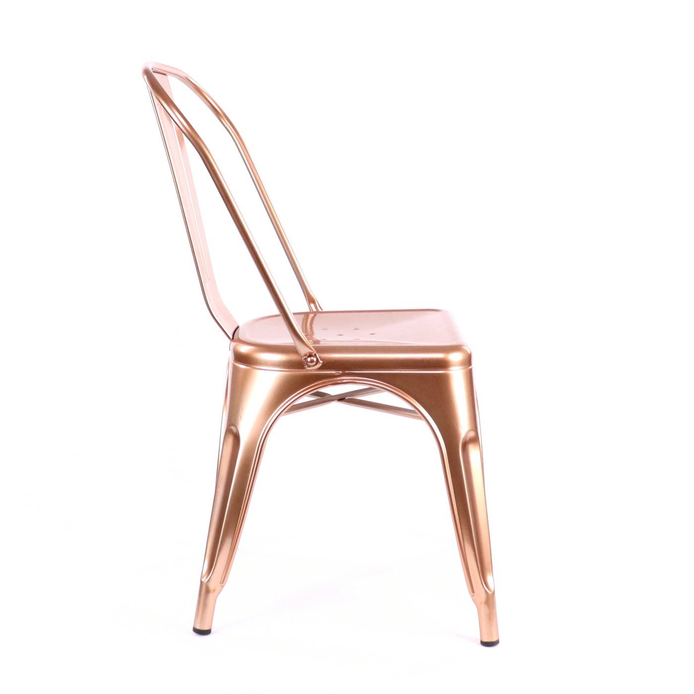 Tolix Style Steel Stackable Side Chair (Set of 4)