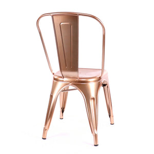 Tolix Style Steel Stackable Side Chair (Set of 4)