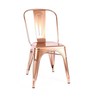 Tolix Style Steel Stackable Side Chair (Set of 4)