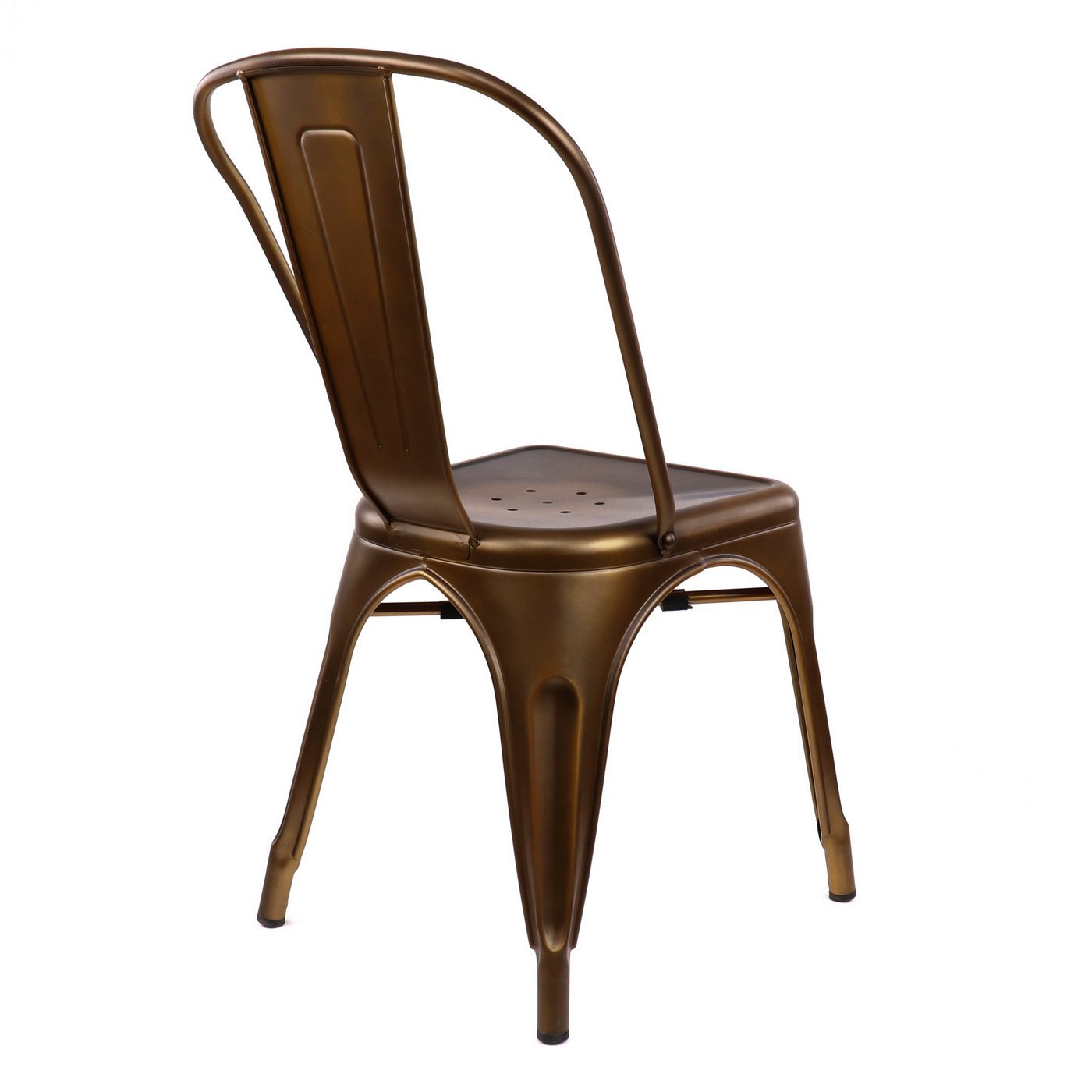 Tolix Style Steel Stackable Side Chair (Set of 4)