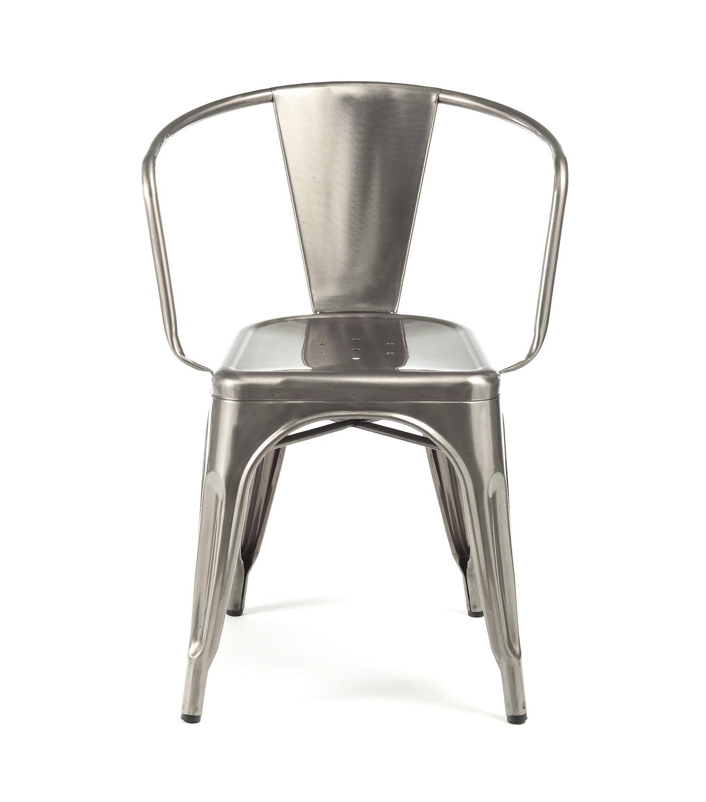 Tolix Style Steel Stackable Dining Chair (Set of 2)