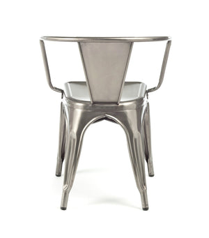 Tolix Style Steel Stackable Dining Chair (Set of 4)