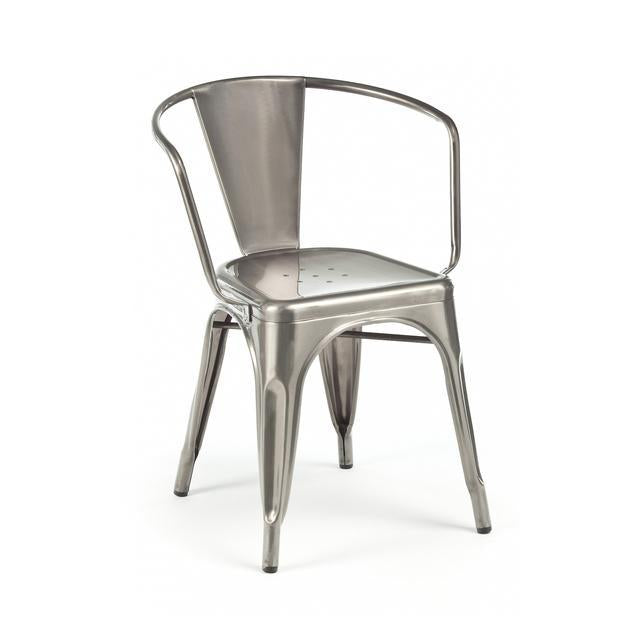 Tolix Style Steel Stackable Dining Chair (Set of 4)