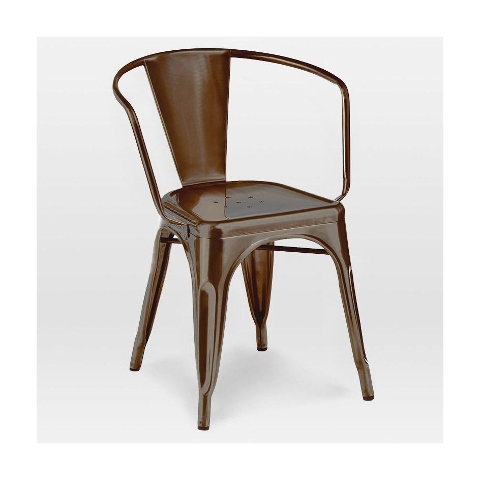 Tolix Style Steel Stackable Dining Chair (Set of 4)