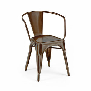 Tolix Style Steel Stackable Dining Chair (Set of 4)