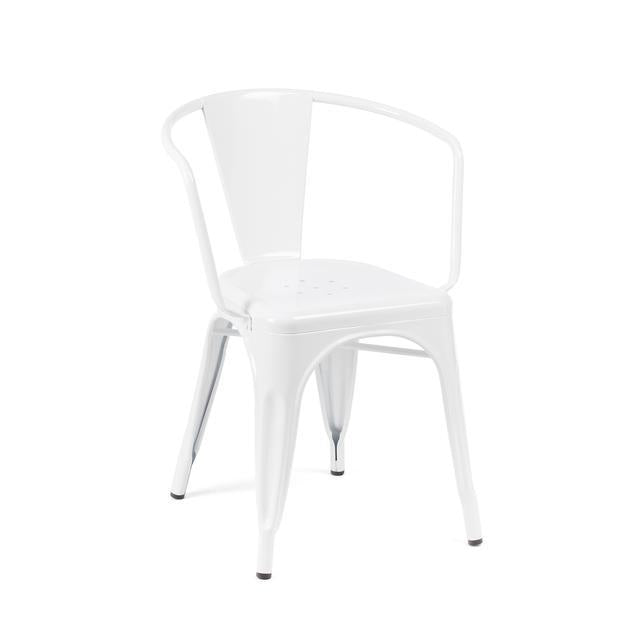 Tolix Style Steel Stackable Dining Chair (Set of 2)