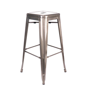 Tolix Style Steel Stackable Barstool 30 Inch