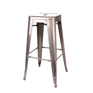 Tolix Style Steel Stackable Barstool 30 Inch