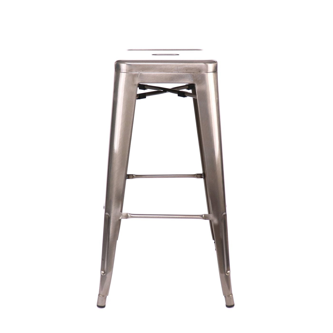 Tolix Style Steel Stackable Barstool 30 Inch