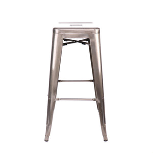 Tolix Style Steel Stackable Barstool 30 Inch
