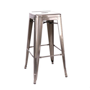 Tolix Style Steel Stackable Barstool 30 Inch