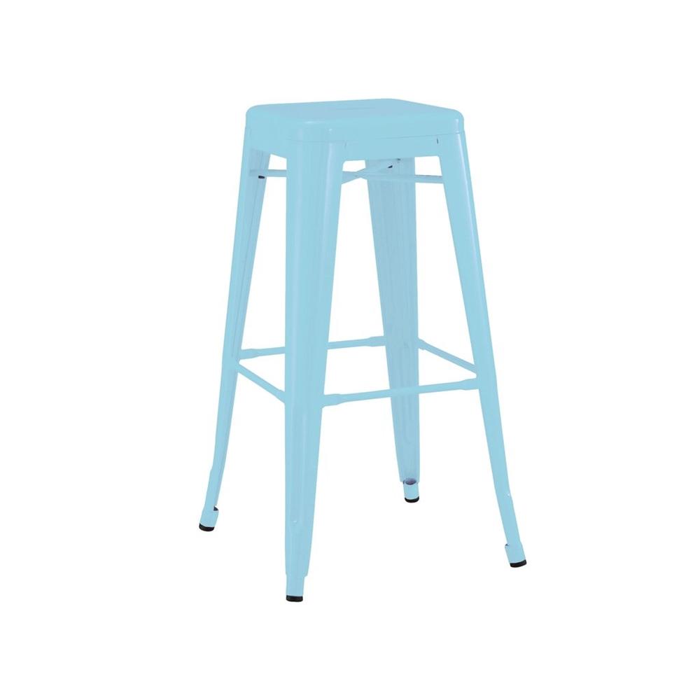 Tolix Style Steel Stackable Barstool 30 Inch