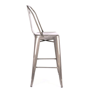 Tolix Style Steel Bar Chair 30 Inch