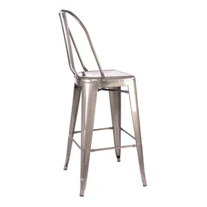 Tolix Style Steel Bar Chair 30 Inch
