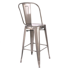 Tolix Style Steel Bar Chair 30 Inch