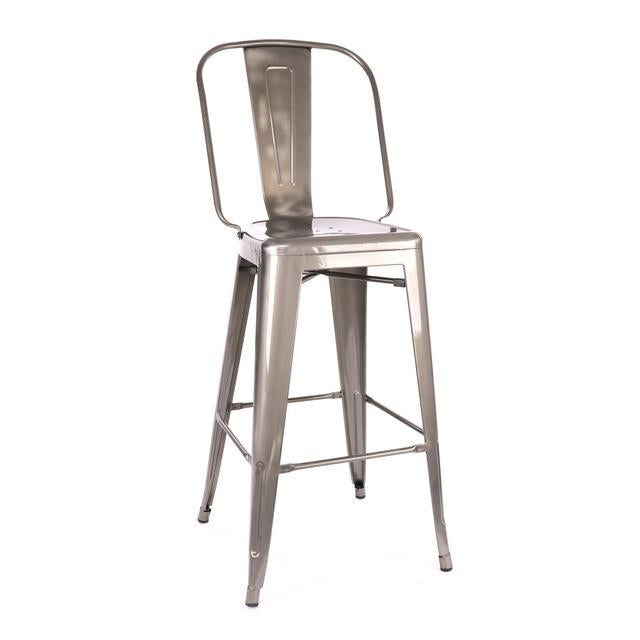 Tolix Style Steel Bar Chair 30 Inch