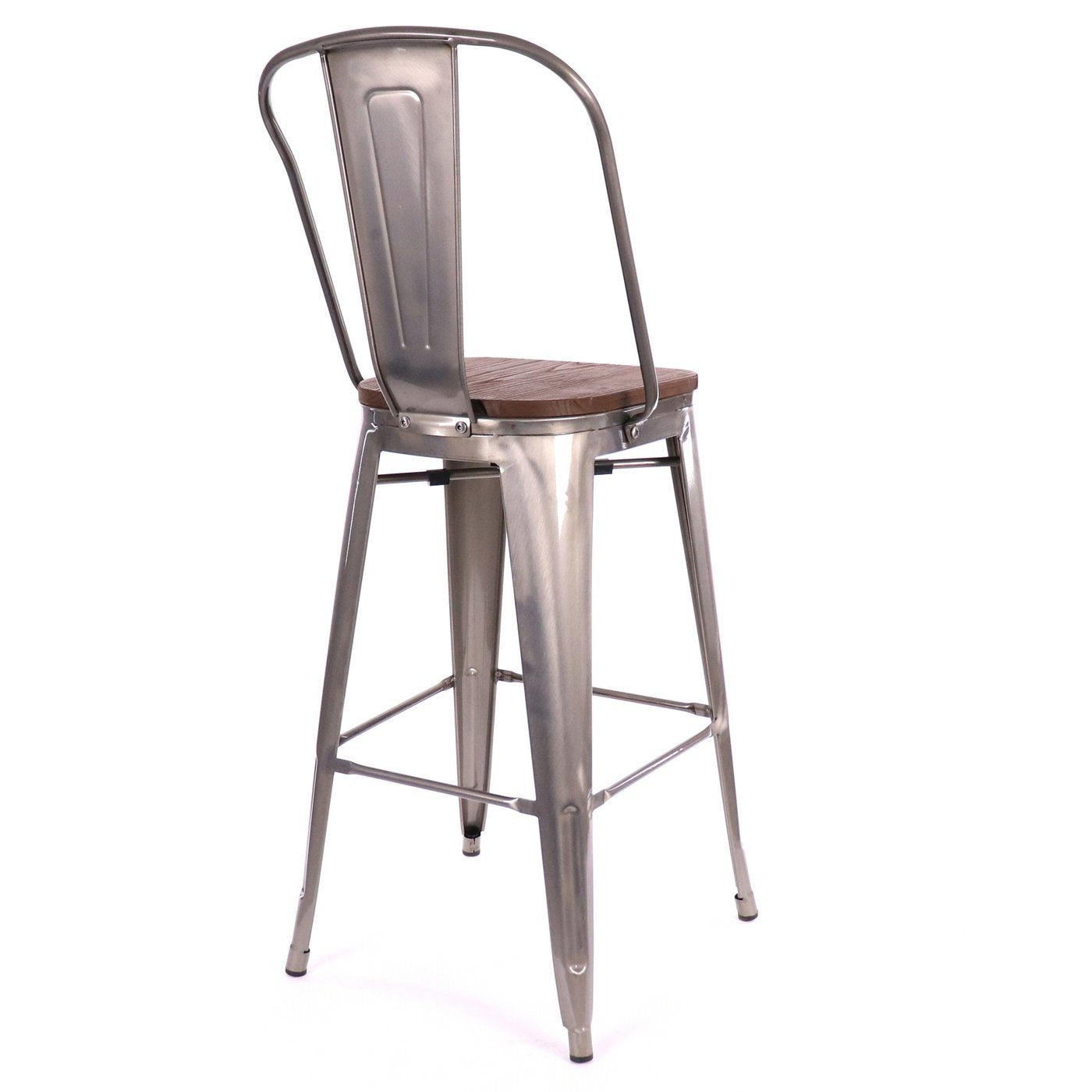 Tolix Style Steel Bar Chair 30 Inch