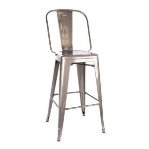 Tolix Style Steel Bar Chair 30 Inch