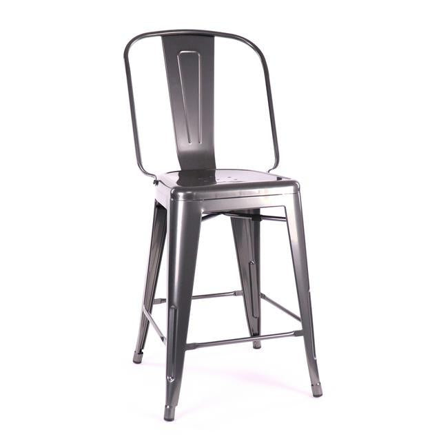 Tolix Style Steel Counter Chair 24 Inch