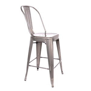 Tolix Style Steel Counter Chair 26 Inch