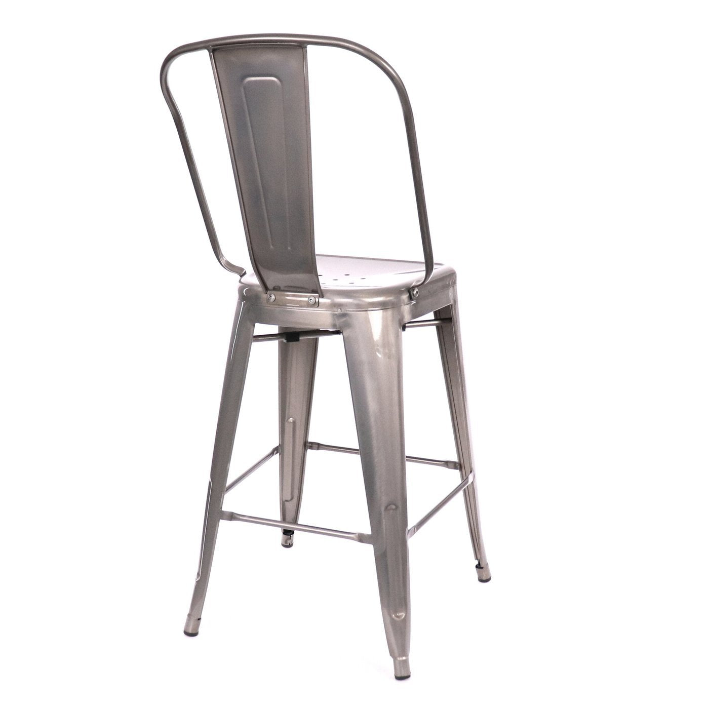Tolix Style Steel Counter Chair 26 Inch