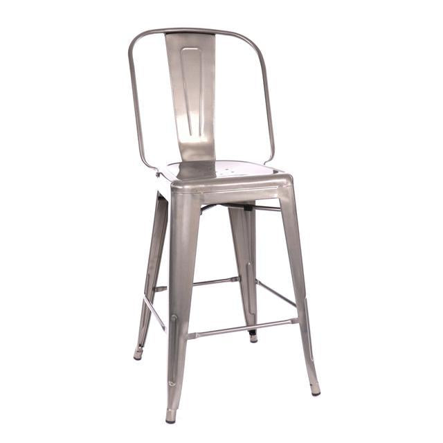 Tolix Style Steel Counter Chair 26 Inch